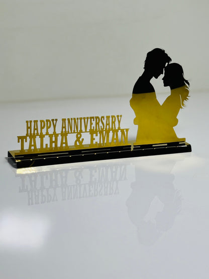 Couple Stand with Gift Box