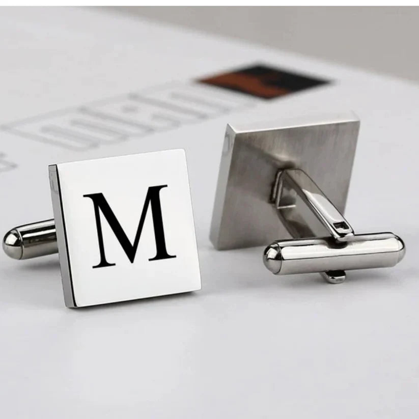 Square Silver Cufflinks